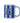 BLUE & WHITE STRIPE CREST MUG