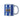 BLUE & WHITE STRIPE CREST MUG