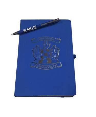 HARDBACK CLUB CRESTED NOTE BOOK WITH PEN