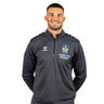 JUNIOR hmlAUTHENTIC HALF ZIP SWEAT ASPHALT