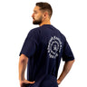 NAVY OLDE FONT GRAPHIC TEE