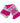 PINK & WHITE BAR SCARF