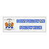 FOLLOW KILLIE BACK WINDOW STICKER  Thumbnail