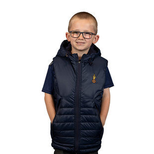 View the KLTD JUNIOR NAVY HOODED GILET  online at Kilmarnock Football Club