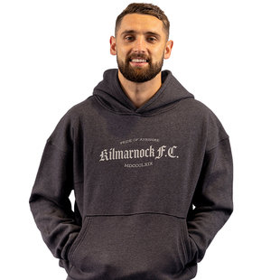 View the KLTD OVERSIZED CHARCOAL HOODIE  online at Kilmarnock Football Club